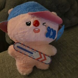Cute Pink and Blue Plush Toy